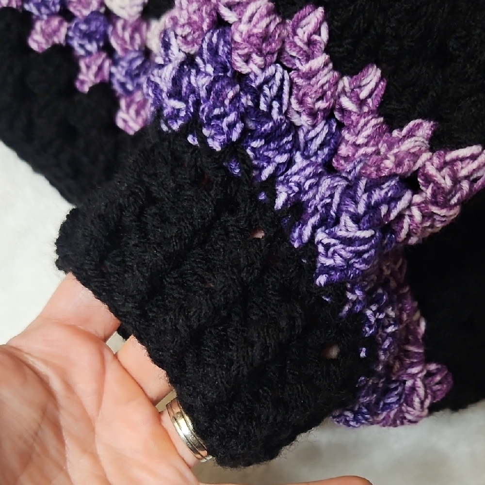 Handmade Crochet Hexagon Granny Square Cardigan - Picture 5 of 8